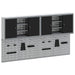 Set dulap de unelte 4 buc. Negru Oțel vopsit electrostatic - WALTI WALTI