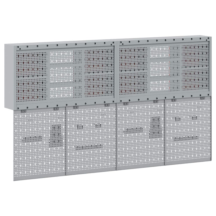 Set dulap de unelte 4 buc. Negru Oțel vopsit electrostatic - WALTI WALTI