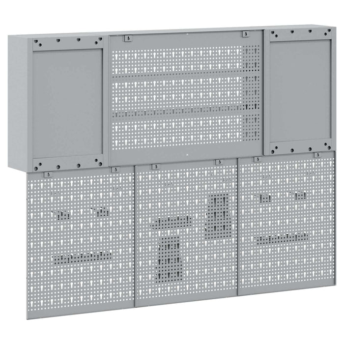 Set dulap de unelte 4 buc. Roșu Oțel vopsit electrostatic WALTI