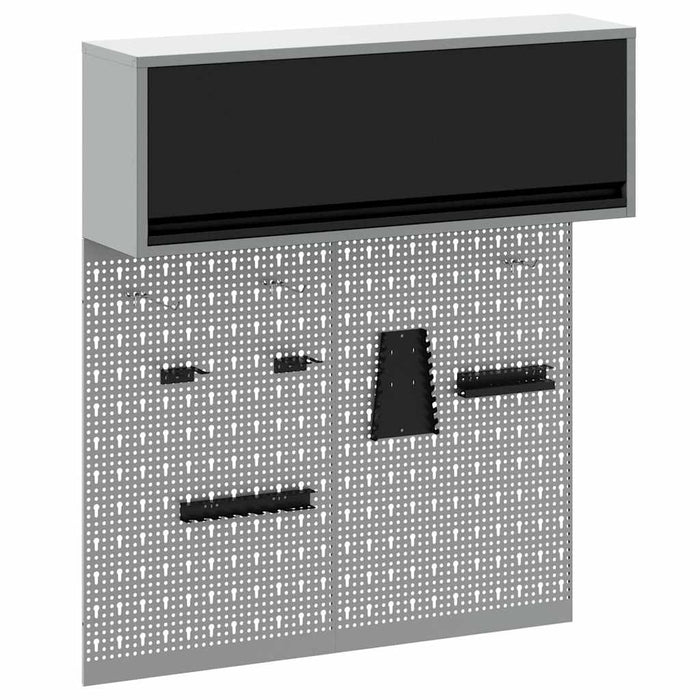 Set dulap de unelte 3 pcs Negru Oțel vopsit electrostatic - WALTI WALTI
