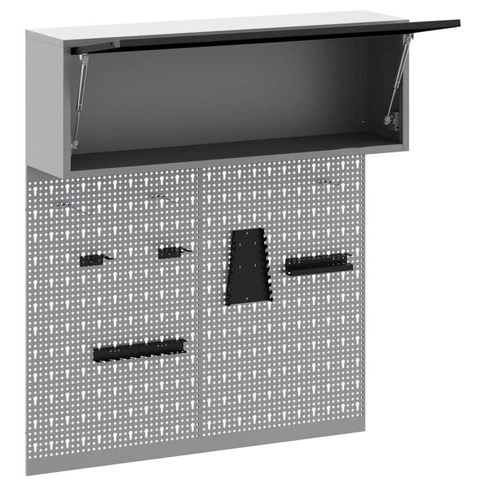 Set dulap de unelte 3 pcs Negru Oțel vopsit electrostatic - WALTI WALTI