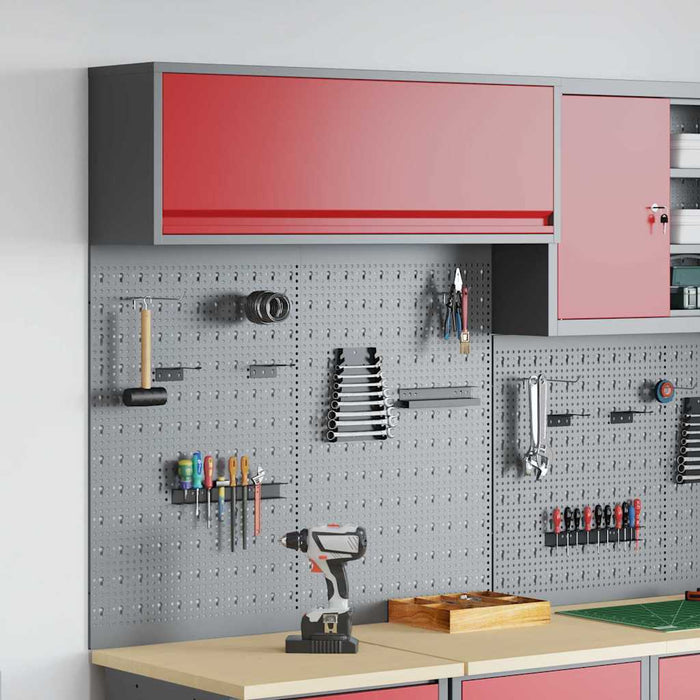 Set dulap de unelte 3 pcs Roșu Oțel vopsit electrostatic - WALTI WALTI