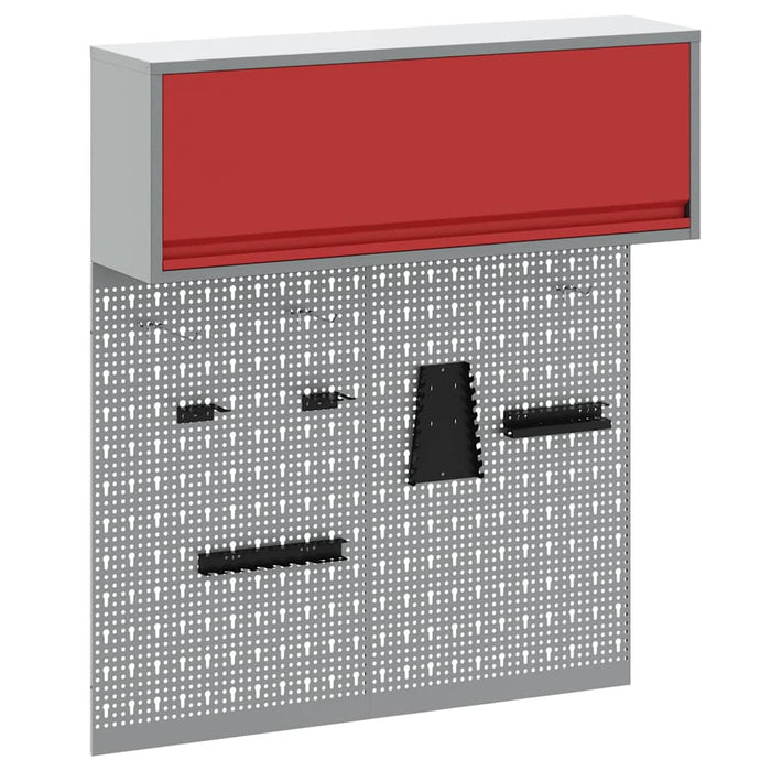 Set dulap de unelte 3 pcs Roșu Oțel vopsit electrostatic - WALTI WALTI
