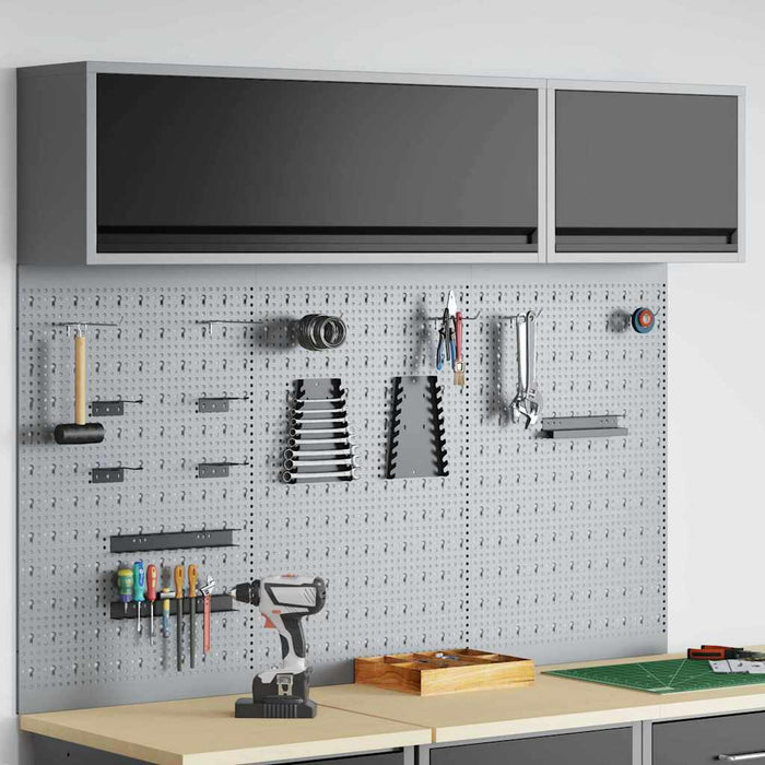 Set dulap de unelte 5 buc. Negru Oțel vopsit electrostatic WALTI