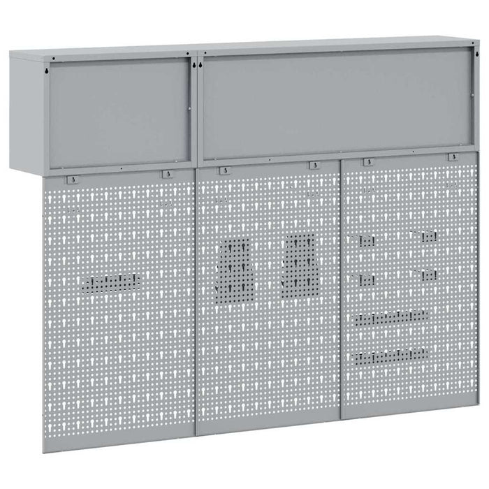 Set dulap de unelte 5 buc. Negru Oțel vopsit electrostatic WALTI