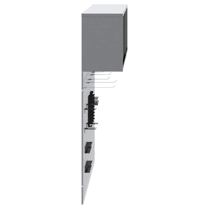 Set dulap de unelte 5 buc. Negru Oțel vopsit electrostatic WALTI