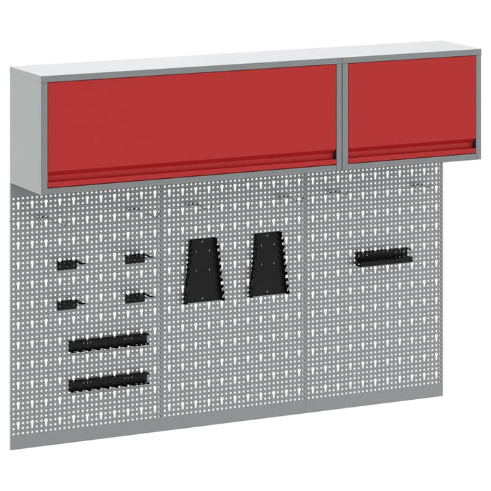 Set dulap de unelte 5 buc. Roșu Oțel vopsit electrostatic WALTI