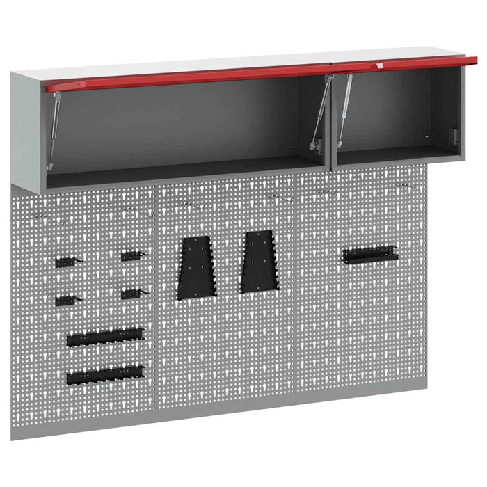 Set dulap de unelte 5 buc. Roșu Oțel vopsit electrostatic WALTI