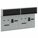 Set dulap de unelte 6 pcs Negru Oțel vopsit electrostatic - WALTI WALTI