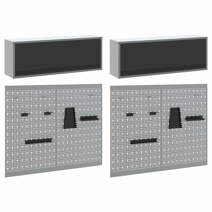 Set dulap de unelte 6 pcs Negru Oțel vopsit electrostatic - WALTI WALTI