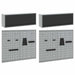 Set dulap de unelte 6 pcs Negru Oțel vopsit electrostatic - WALTI WALTI