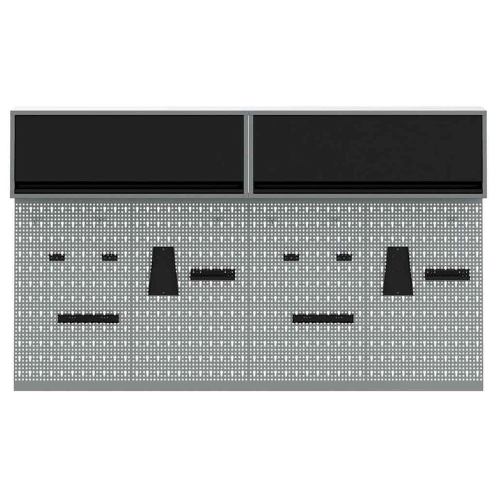 Set dulap de unelte 6 pcs Negru Oțel vopsit electrostatic - WALTI WALTI