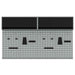 Set dulap de unelte 6 pcs Negru Oțel vopsit electrostatic - WALTI WALTI