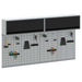 Set dulap de unelte 6 pcs Negru Oțel vopsit electrostatic - WALTI WALTI