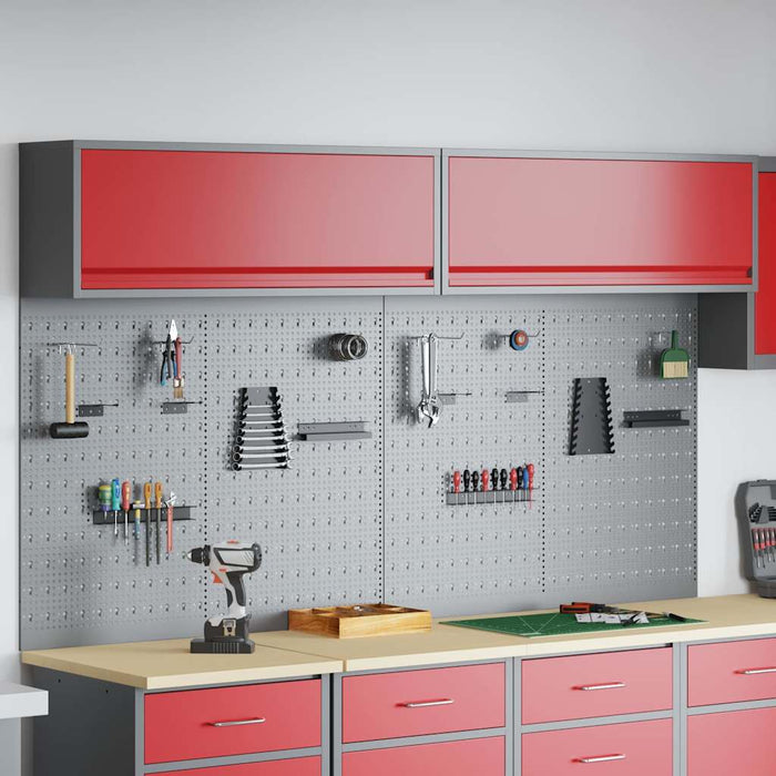 Set dulap de unelte 6 pcs Roșu Oțel vopsit electrostatic - WALTI WALTI