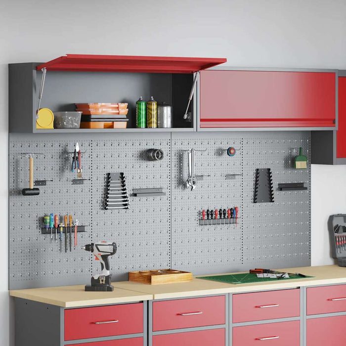 Set dulap de unelte 6 pcs Roșu Oțel vopsit electrostatic - WALTI WALTI