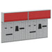 Set dulap de unelte 6 pcs Roșu Oțel vopsit electrostatic - WALTI WALTI