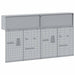 Set dulap de unelte 6 pcs Roșu Oțel vopsit electrostatic - WALTI WALTI