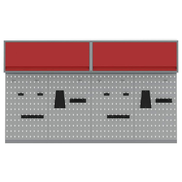 Set dulap de unelte 6 pcs Roșu Oțel vopsit electrostatic - WALTI WALTI