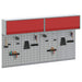 Set dulap de unelte 6 pcs Roșu Oțel vopsit electrostatic - WALTI WALTI