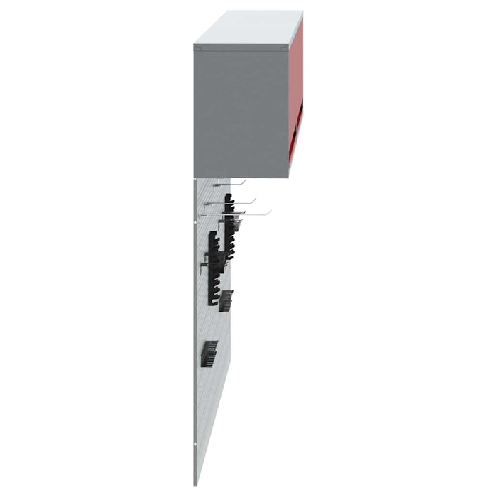 Set dulap de unelte 6 pcs Roșu Oțel vopsit electrostatic - WALTI WALTI