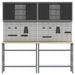 Set banc de lucru 8 buc. Negru și Gri Oțel vopsit electrostatic - WALTI WALTI