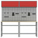 Set banc de lucru cu raft 8 pcs Gri Oțel vopsit electrostatic - WALTI WALTI