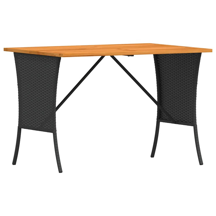 Set mobilier de grădină cu perne, 4 piese, negru, poliratan - WALTI WALTI