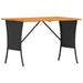 Set mobilier de grădină cu perne, 4 piese, negru, poliratan - WALTI WALTI