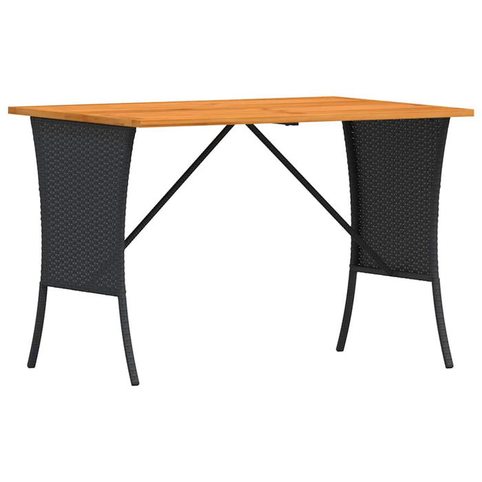 Set mobilier de grădină cu perne, 3 piese, negru, poliratan - WALTI WALTI