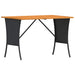 Set mobilier de grădină cu perne, 3 piese, negru, poliratan - WALTI WALTI