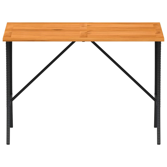 Set mobilier de grădină cu perne, 3 piese, negru, poliratan - WALTI WALTI