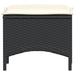 Set mobilier de grădină cu perne, 3 piese, negru, poliratan - WALTI WALTI