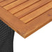 Set mobilier de grădină cu perne, 3 piese, negru, poliratan - WALTI WALTI