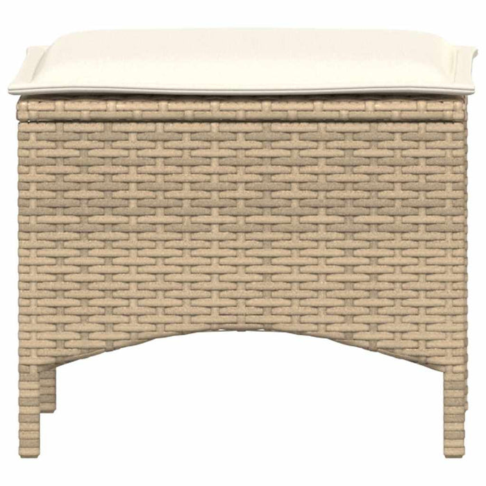 Set mobilier de grădină cu perne, 3 piese, bej, poliratan - WALTI WALTI