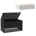 Cutie de perne de exterior Negru 100x55x55,5 cm Poly Rattan - WALTI WALTI