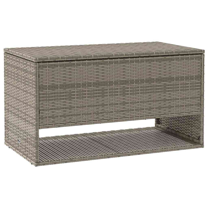 Cutie de perne de exterior gri 100x55x55,5 cm Poly Rattan - WALTI WALTI