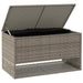 Cutie de perne de exterior gri 100x55x55,5 cm Poly Rattan - WALTI WALTI
