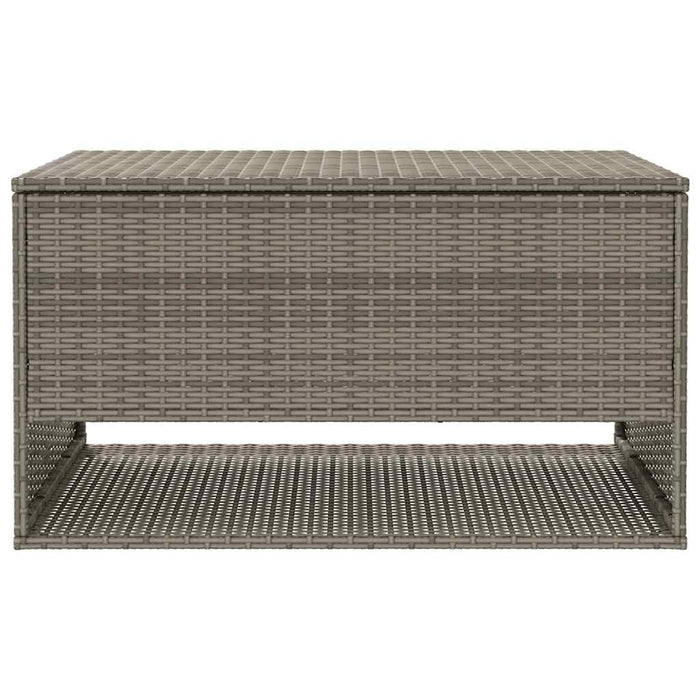 Cutie de perne de exterior gri 100x55x55,5 cm Poly Rattan - WALTI WALTI