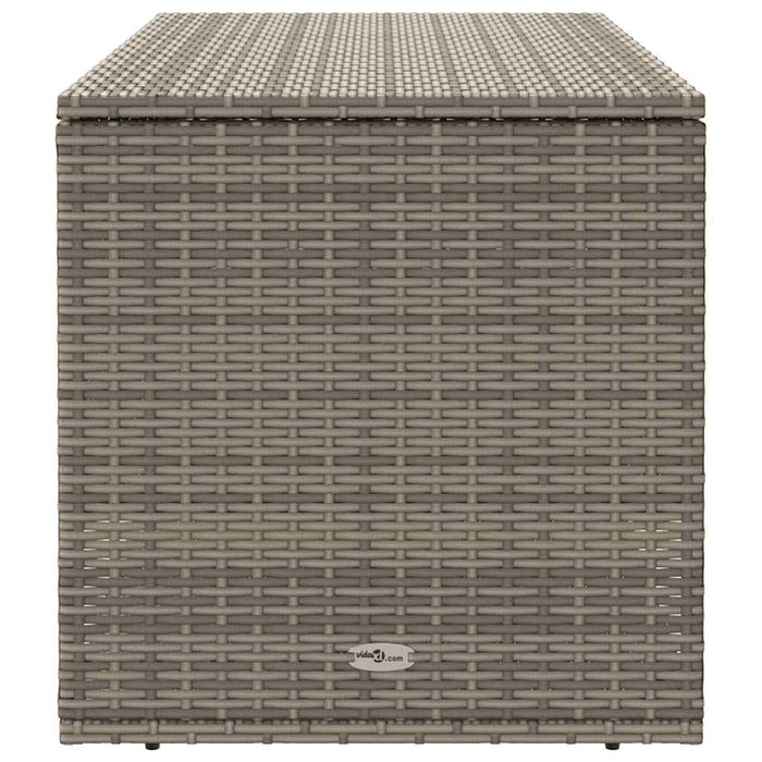 Cutie de perne de exterior gri 100x55x55,5 cm Poly Rattan - WALTI WALTI