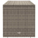 Cutie de perne de exterior gri 100x55x55,5 cm Poly Rattan - WALTI WALTI
