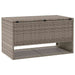 Cutie de perne de exterior gri 100x55x55,5 cm Poly Rattan - WALTI WALTI