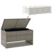 Cutie de perne de exterior gri 100x55x55,5 cm Poly Rattan - WALTI WALTI