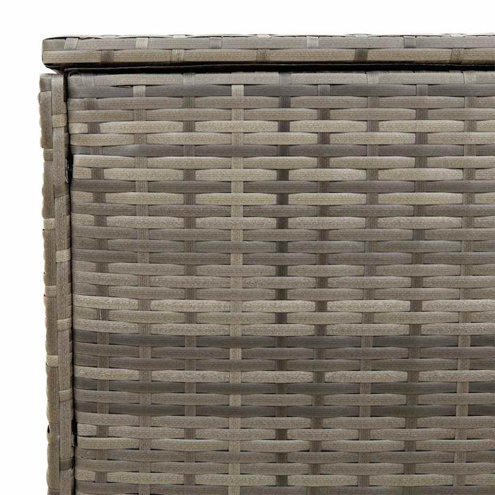 Cutie de perne de exterior gri 100x55x55,5 cm Poly Rattan - WALTI WALTI