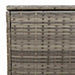 Cutie de perne de exterior gri 100x55x55,5 cm Poly Rattan - WALTI WALTI