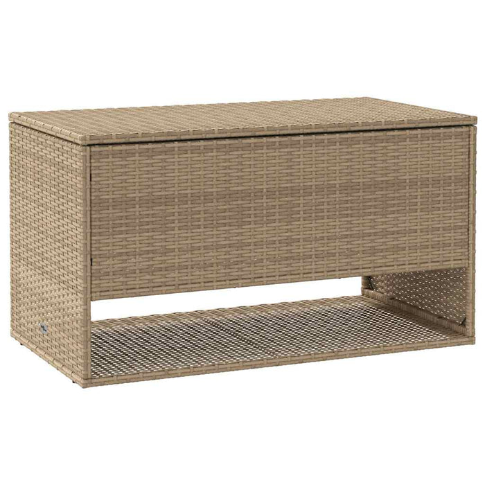 Cutie de perne de exterior Bej 100x55x55,5 cm Poly Rattan - WALTI WALTI