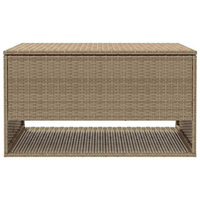 Cutie de perne de exterior Bej 100x55x55,5 cm Poly Rattan - WALTI WALTI