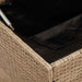 Cutie de perne de exterior Bej 100x55x55,5 cm Poly Rattan - WALTI WALTI