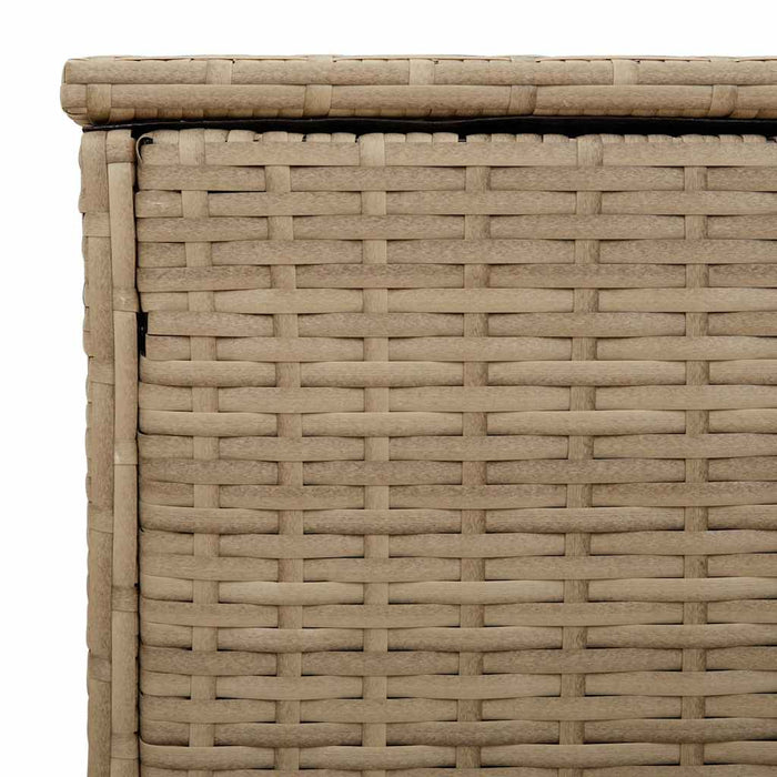 Cutie de perne de exterior Bej 100x55x55,5 cm Poly Rattan - WALTI WALTI