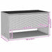 Cutie de perne de exterior Bej 100x55x55,5 cm Poly Rattan - WALTI WALTI